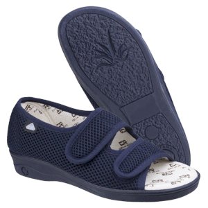 214 Touch Fastening Slipper Wide Fit