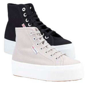 2708 Hi Top Lightweight Cotton Platform Boot