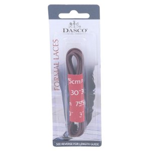 75cm Thin Round Waxed Shoe Laces Pack of 6