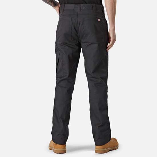 Action Flex Modern Black Work Trousers