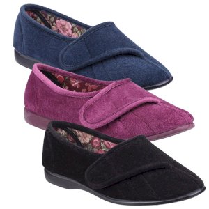 Audrey Comfortable Touch Fastening Slipper
