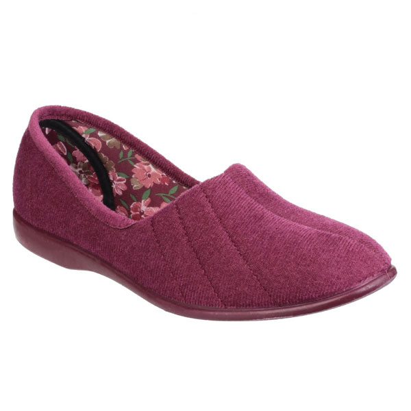 Audrey Ladies Soft Floral Comfort Slippers