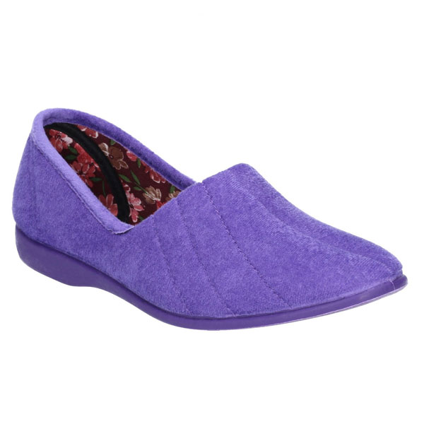 Audrey Ladies Soft Floral Comfort Slippers