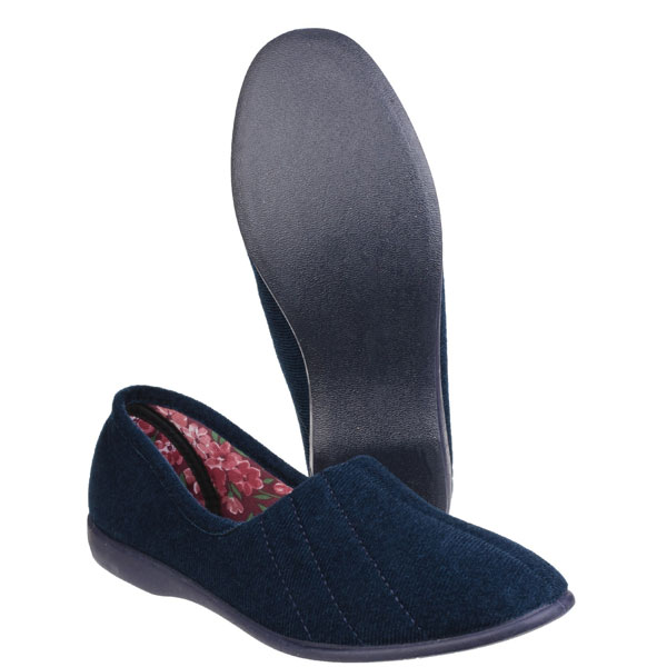 Audrey Ladies Soft Floral Comfort Slippers