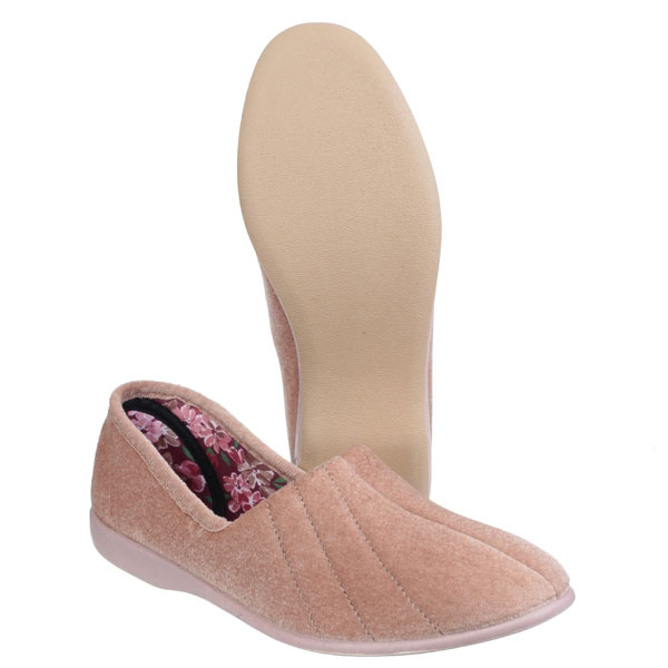 Audrey Ladies Soft Floral Comfort Slippers