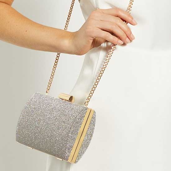 Belleview Clutch Elegant Gold Shoulder Chain
