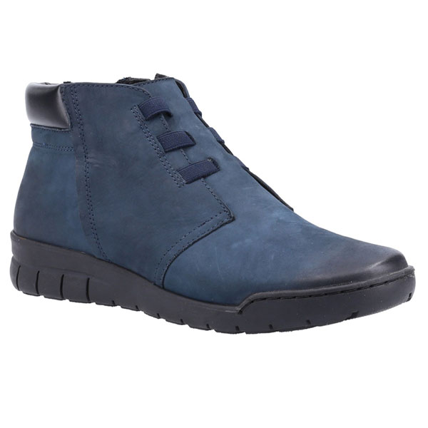Carmen Simplistic Zip Boot with Comfort Sole