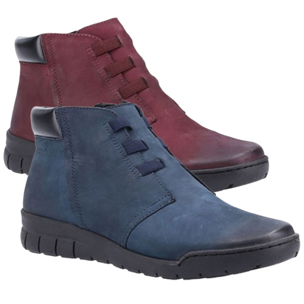 Carmen Simplistic Zip Boot with Comfort Sole