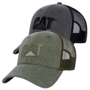 Cat Trucker Hat with Embroidered Logo