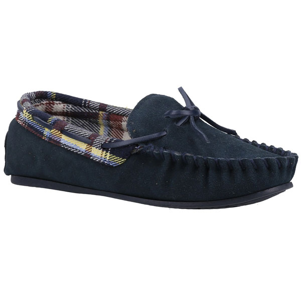 Chatsworth Faux Fur Moccasin Slipper Shoes