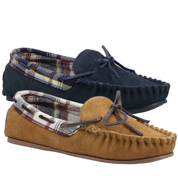 Chatsworth Faux Fur Moccasin Slipper Shoes