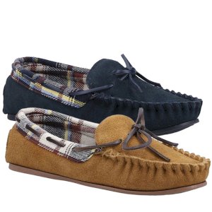 Chatsworth Faux Fur Moccasin Slipper Shoes