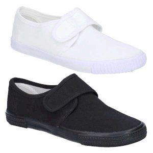 Children’s Canvas Plimsolls with Touch Fastening
