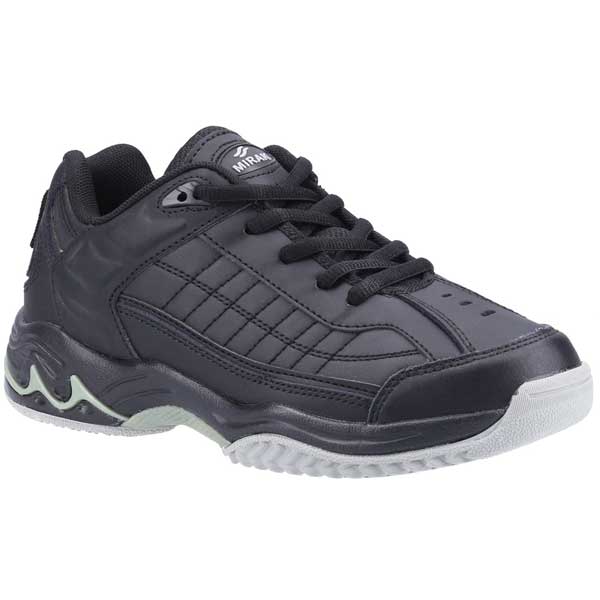 Comfort Fit Lace-Up Leather Trainer