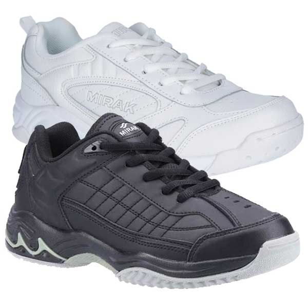 Comfort Fit Lace-Up Leather Trainer