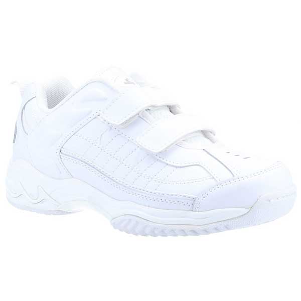 Contender Easy-Fasten Leather School Shoes