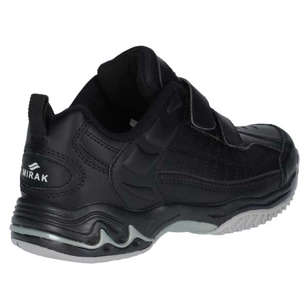 Contender Easy-Fasten Leather School Shoes