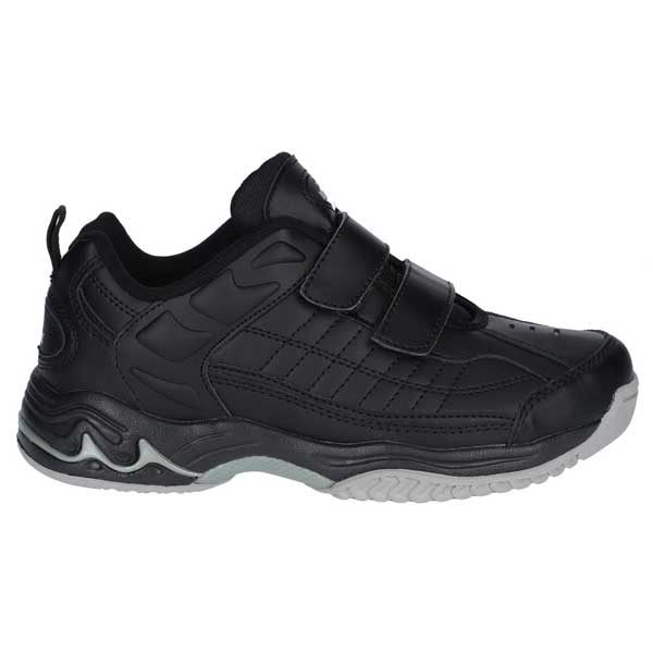 Contender Easy-Fasten Leather School Shoes