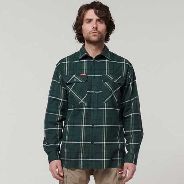 Core Check Shirt with Full Button Front Closure