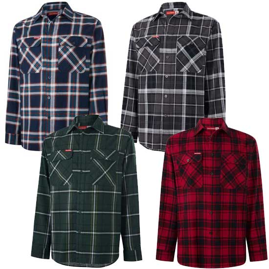 Core Check Shirt with Full Button Front Closure