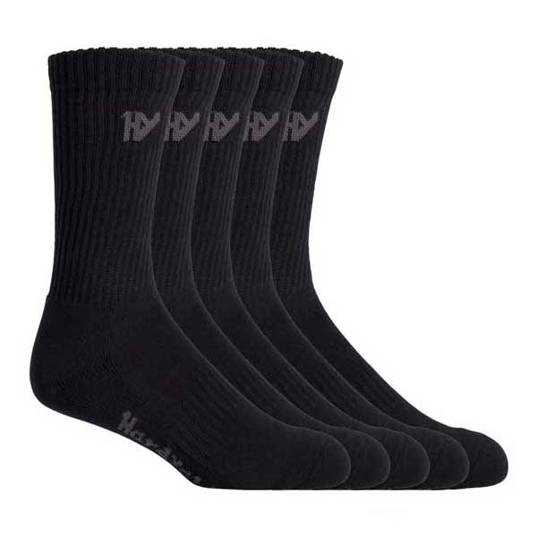 Crew Work Sock Easy Fit Comfort 5 Pack