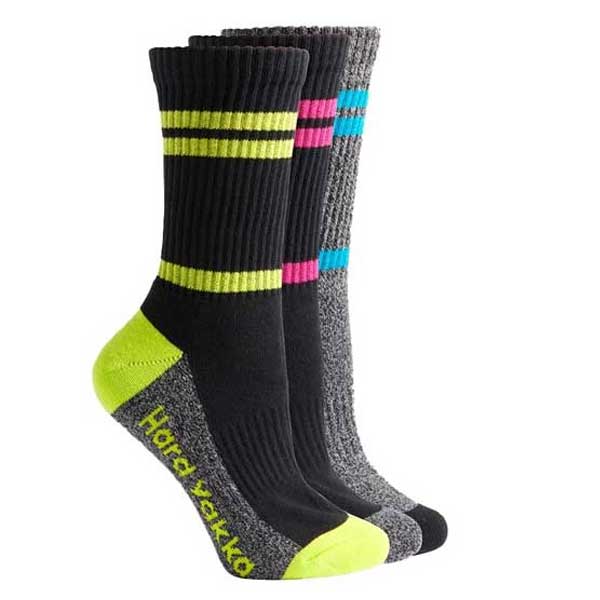 Cushioned Crew Socks Long Shift Comfort Pack of 3