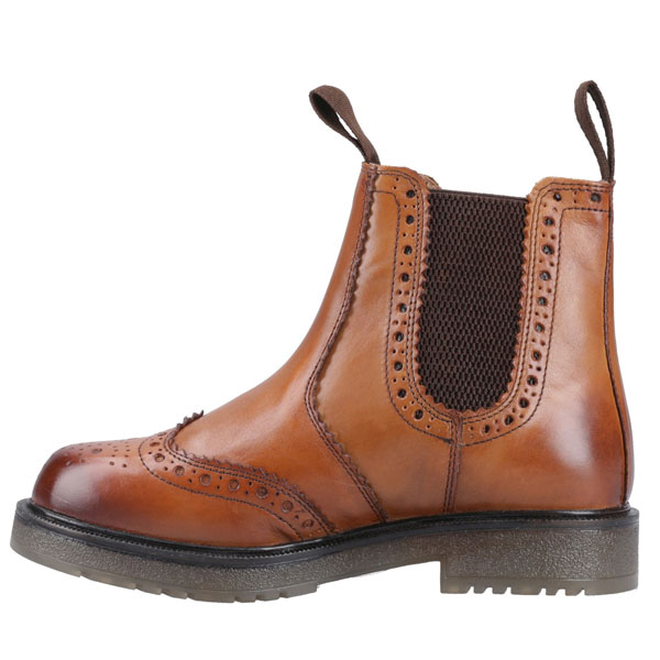Dalby Pull On Boot – Smart Brogue Look with Everyday Comfort