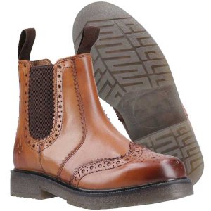 Dalby Pull On Boot – Smart Brogue Look with Everyday Comfort