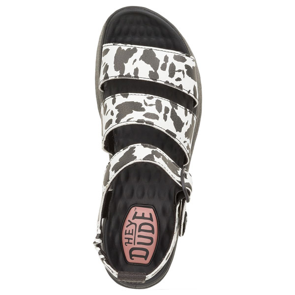 Delray Animal Print Sandal with Buckle Detail