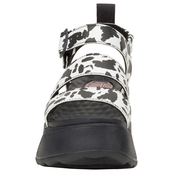 Delray Animal Print Sandal with Buckle Detail