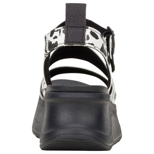 Delray Animal Print Sandal with Buckle Detail