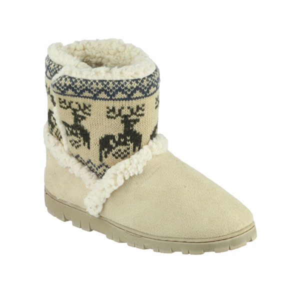 Denmark Junior Pull-On Bootie Slipper