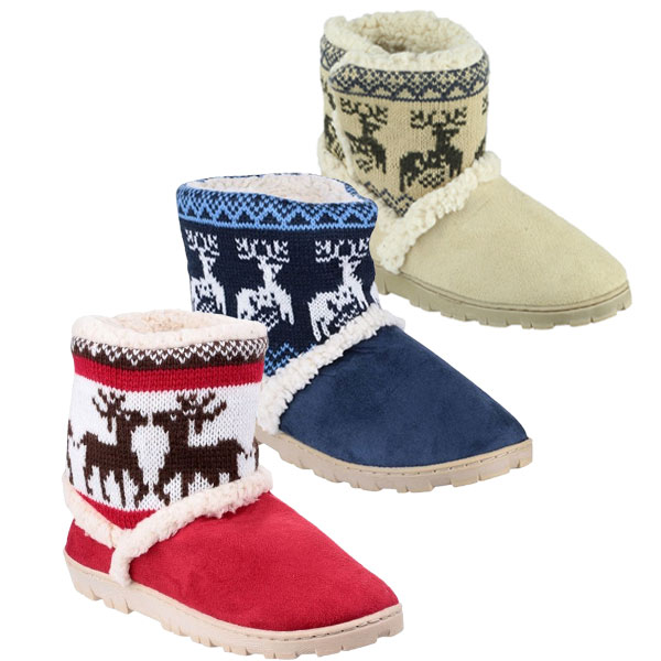 Denmark Junior Pull-On Bootie Slipper