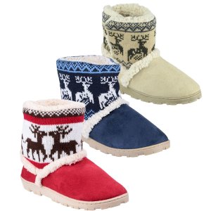 Denmark Junior Pull-On Bootie Slipper