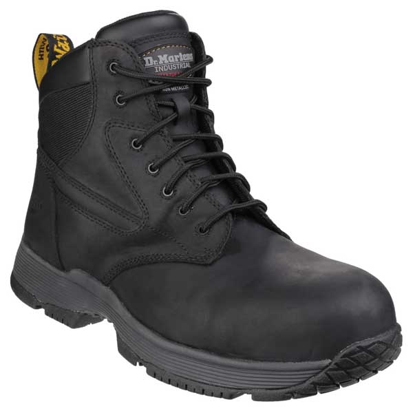 Dr Marten Metal Free Safety Footwear Full Grain Leather Upper Safety Boots (Black)