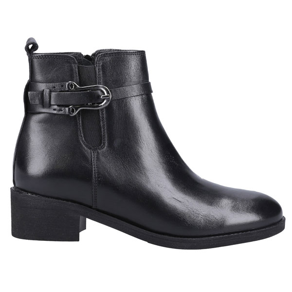 Emily Chic Leather Buckle Strap Boots