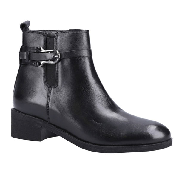 Emily Chic Leather Buckle Strap Boots