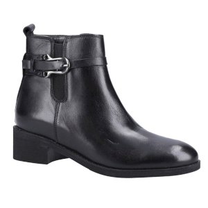 Emily Chic Leather Buckle Strap Boots