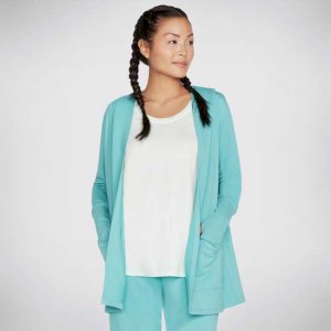 Ladies Comfort-Stretch Belted Hoodigan with Thumbholes