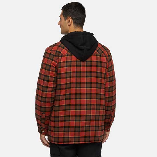Fleece Hooded Shirt Jacket for Cold Weather Work