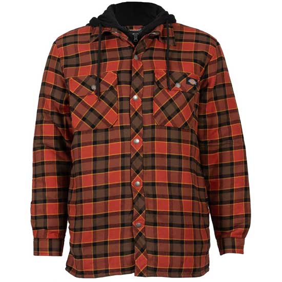 Fleece Hooded Shirt Jacket for Cold Weather Work