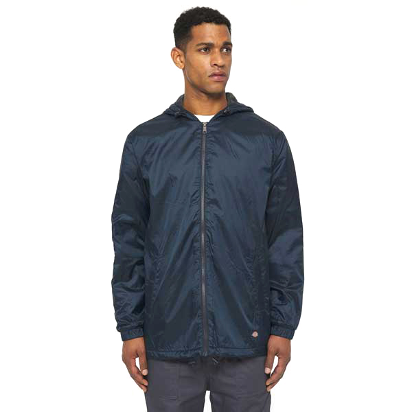Fleece Lined Nylon Hooded Jacket
