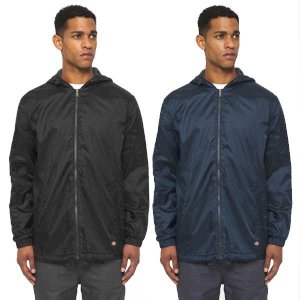 Fleece Lined Nylon Hooded Jacket