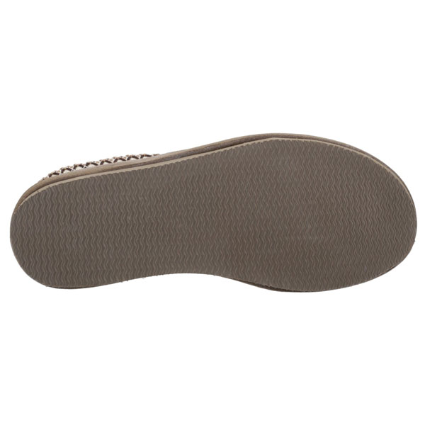 Foxmoor Suede Upper Slippers with Embroidery