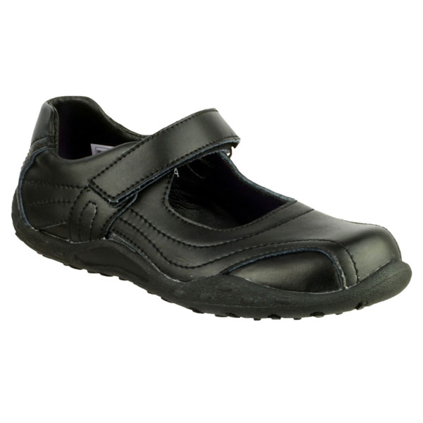 Freya Leather Look School Shoe