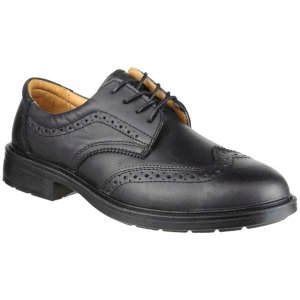 FS44 Men's Black Brogue S1P Src Safety Shoes