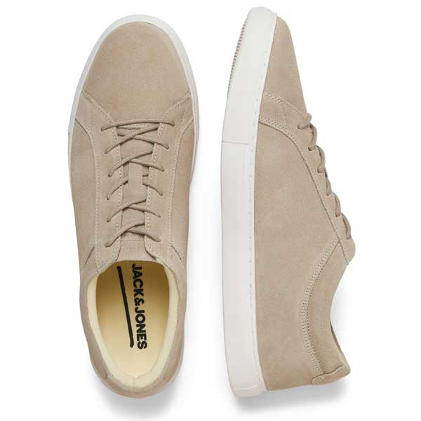 Suede Trainers with Rubber Grip Sole