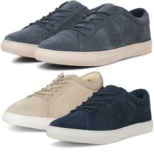 Suede Trainers with Rubber Grip Sole