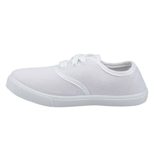 GB Small Size White Lace-Up Plimsolls