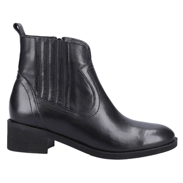 Georgie Classic Block Heel Leather Boots